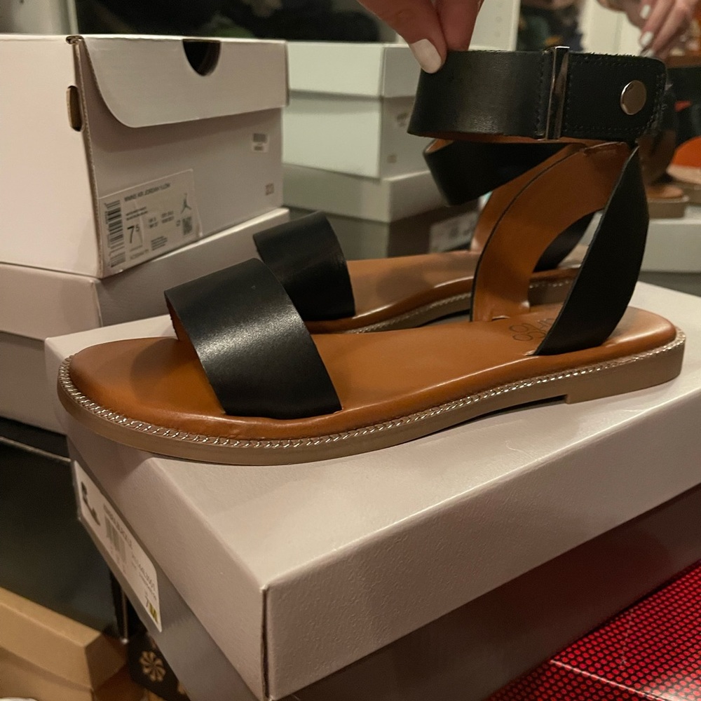 Franco Sarto Black Sandals